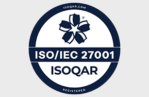 ISO 27001 certification badge, Highgate IT company timeline