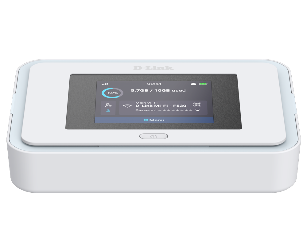 D-Link F530 5G mobile hotspot with touchscreen display